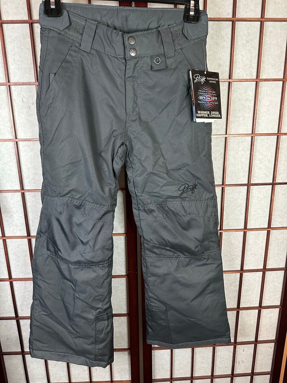 drift snow/ski/snowboarding pants youth charcoal size small